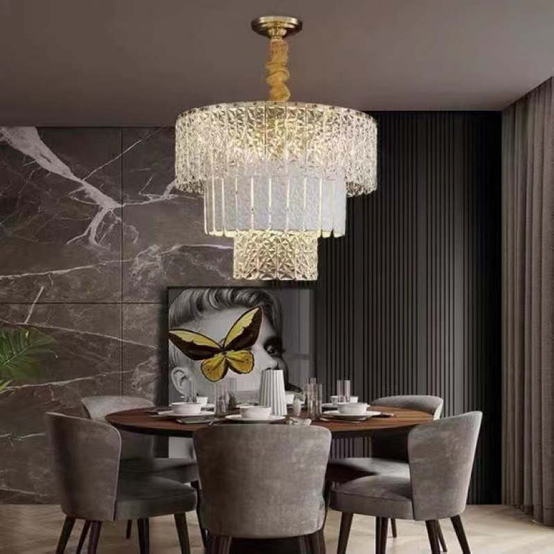 Marilyn Modern Linear Metal Pendant Light Black Living Room - Lumpaz