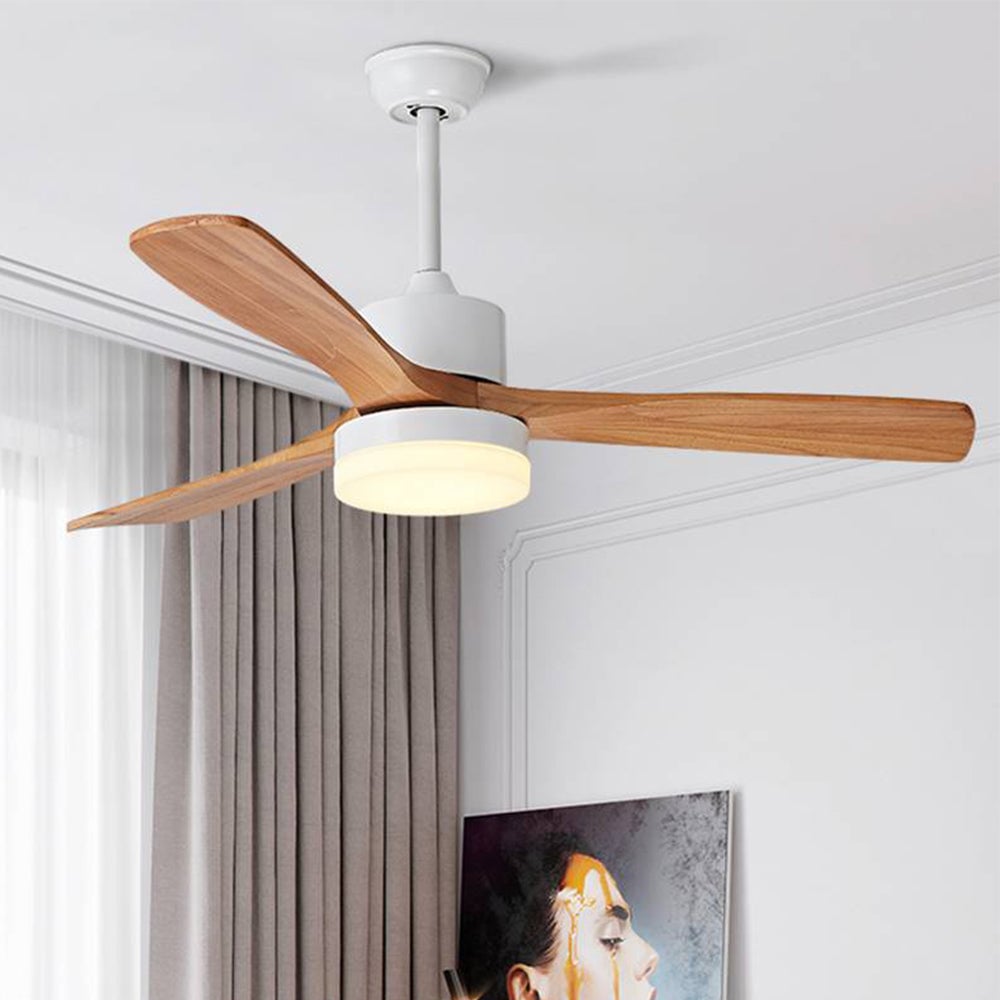 Ozawa 3-Blade Ceiling Fan with Light, DIA 52'' - Lumpaz
