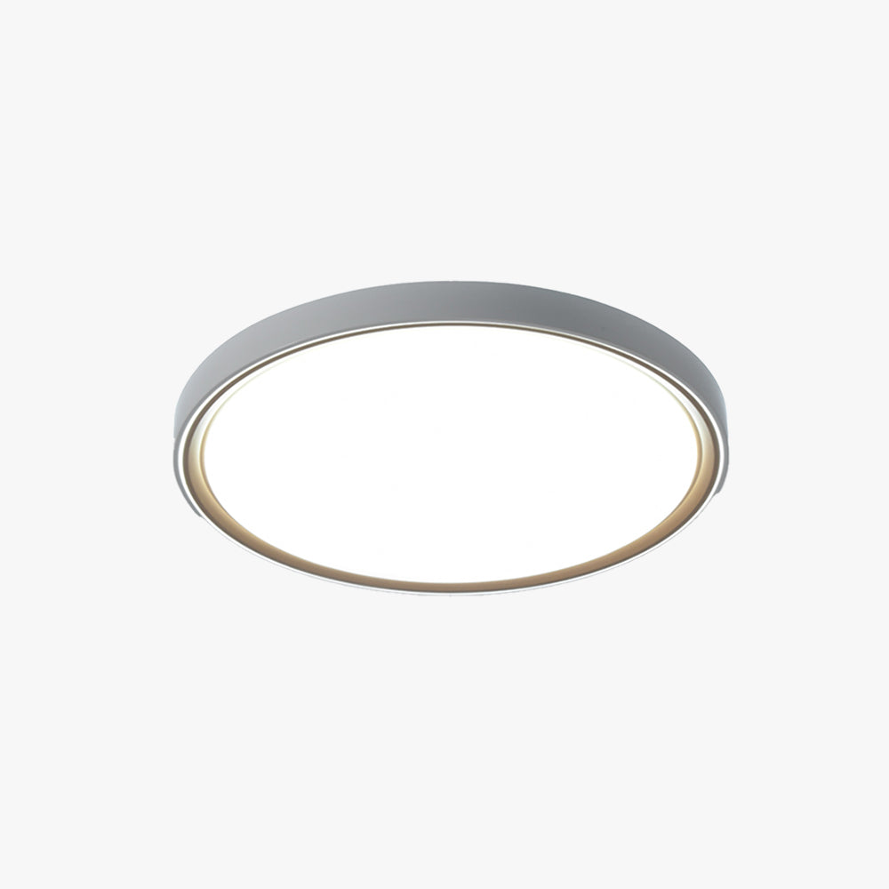 Quinn Minimalist Round/Square Metal/Acrylic Flush Mount Ceiling Light, Gold - Lumpaz