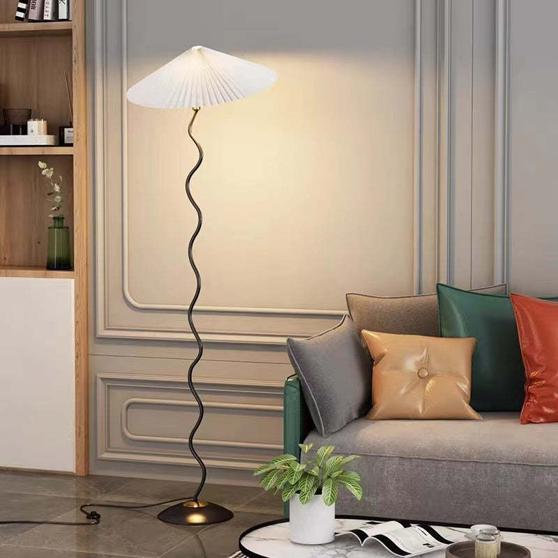 Renée Modern LED Mushroom Floor Lamp Metal Bedroom/Living Room - Lumpaz