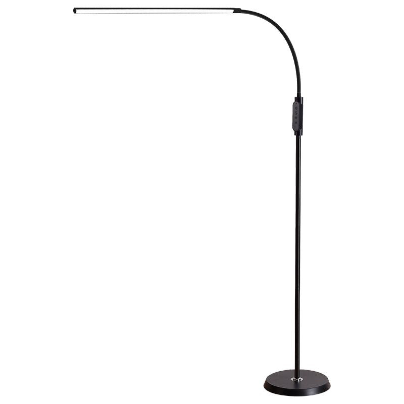 Eryn Floor Lamp Bendable/Adjustable Modern, Metal, Black, Reading - Lumpaz