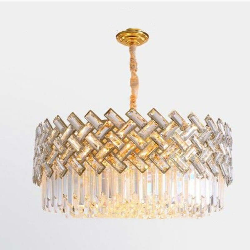 Marilyn Luxury Gold Chandelier, Crystal & Metal - Lumpaz