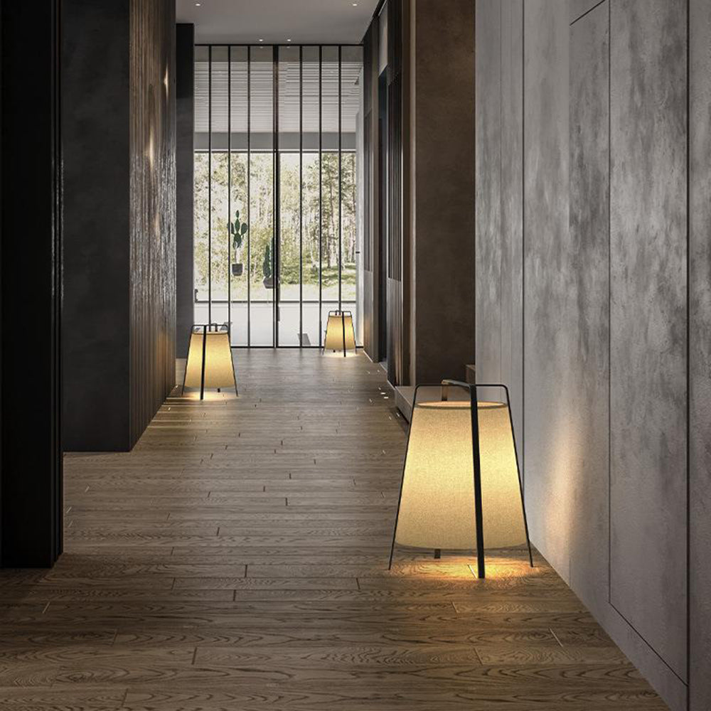 Renée Modern Minimalist Metal/Fabric Floor Lamp Living Room/Bedroom - Lumpaz