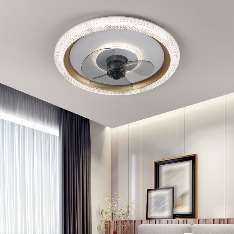 Kirsten 3-Blade Ceiling Fan with Light, 3 Color, DIA 20 " - Lumpaz