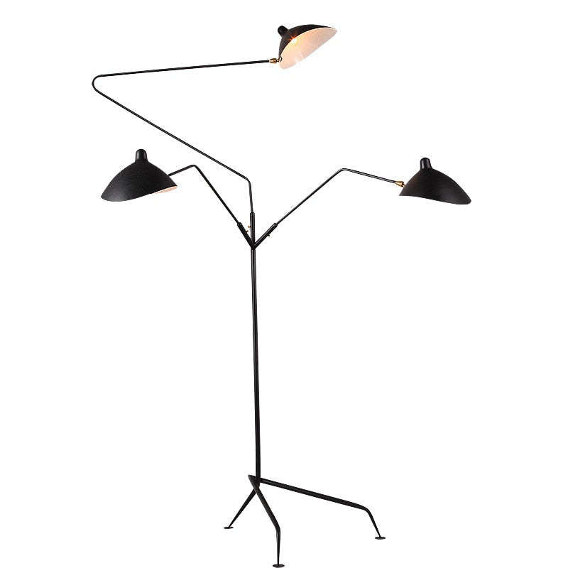 Schmitt Industrial Floor Lamp, 1/3 Heads - Lumpaz