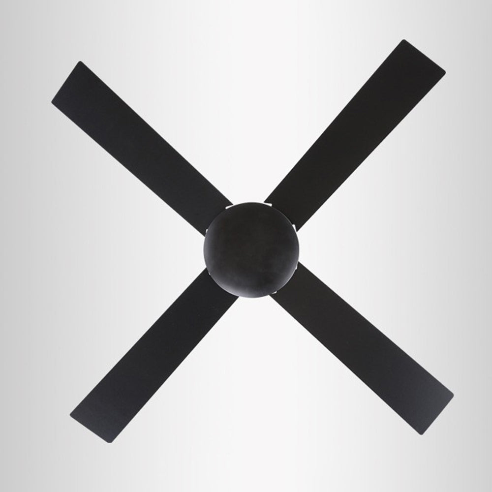 Haydn 4-Blade Industrial Black DC Ceiling Fan, Summer, 47'' - Lumpaz