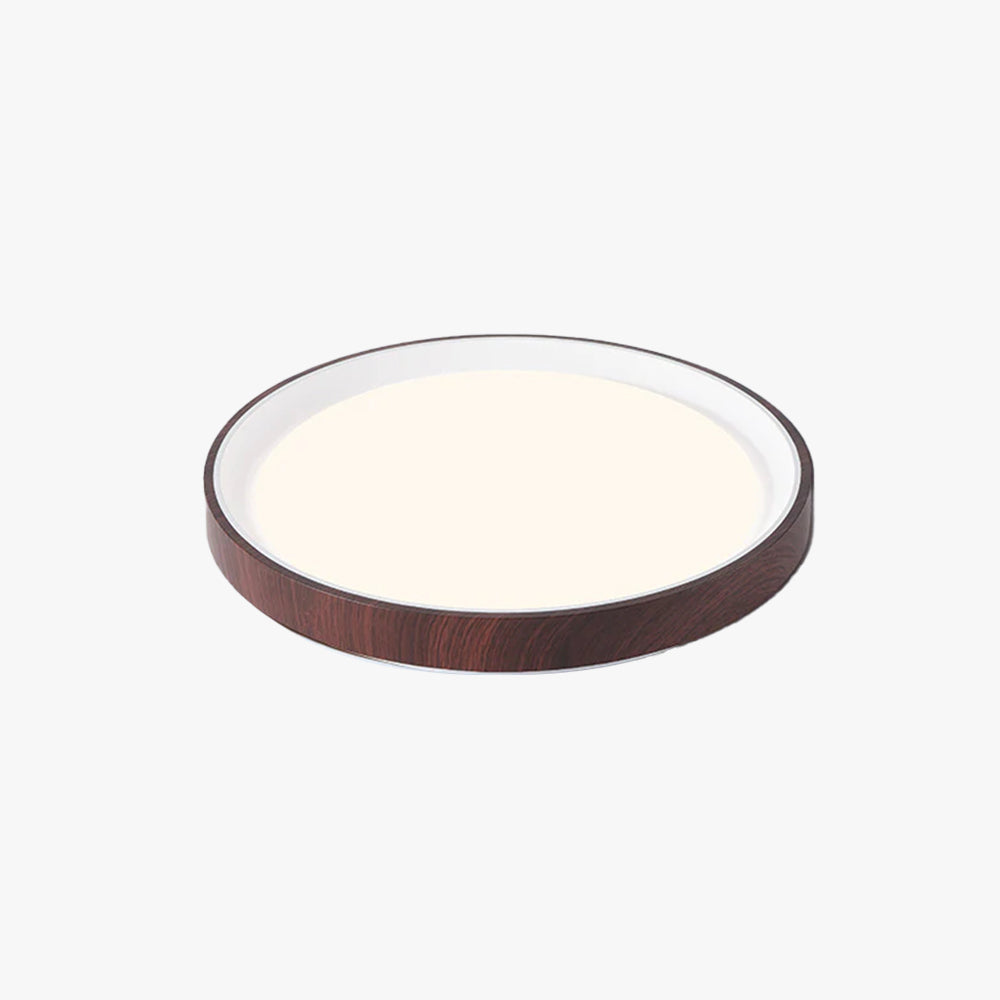 Quinn Modern LED Flush Mount Lighting White Wood/Acrylic Kitchen - Lumpaz