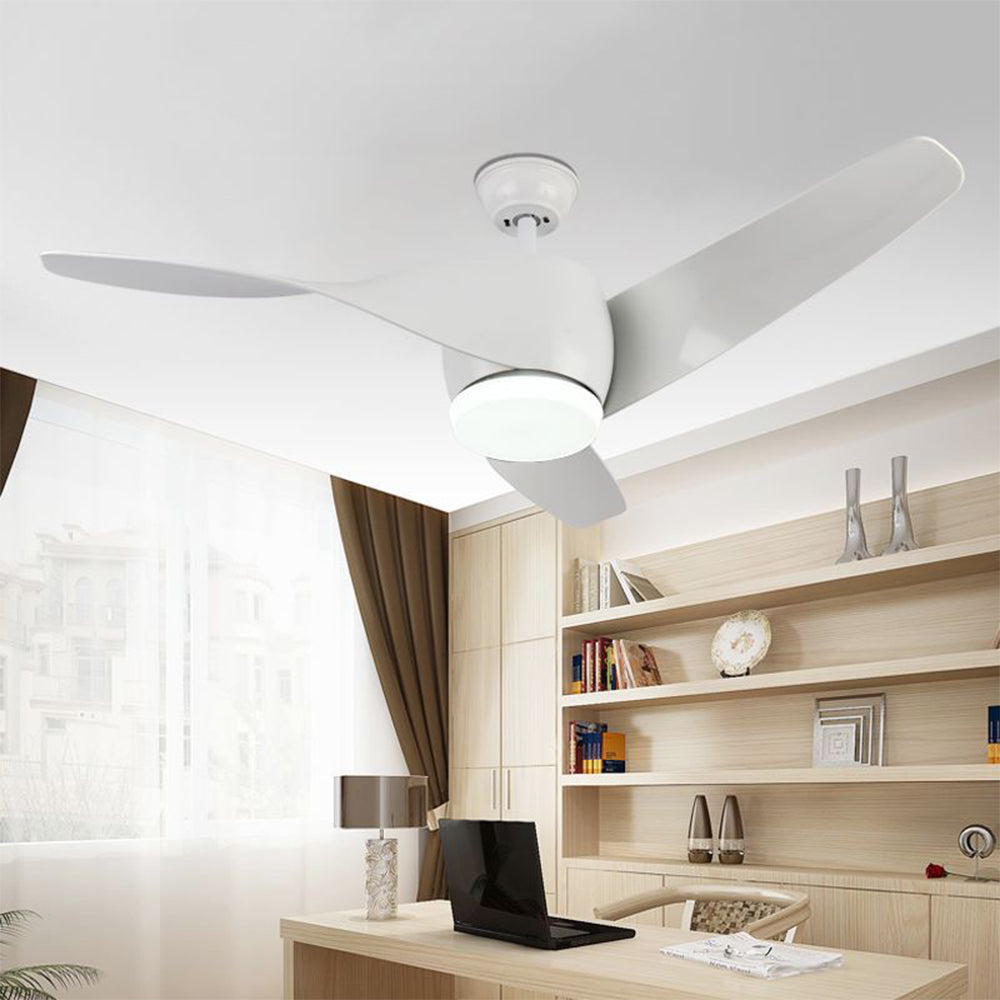 Garner 3-Blade Basic Ceiling Fan with Light, 4 Colors, DIA 52'' - Lumpaz