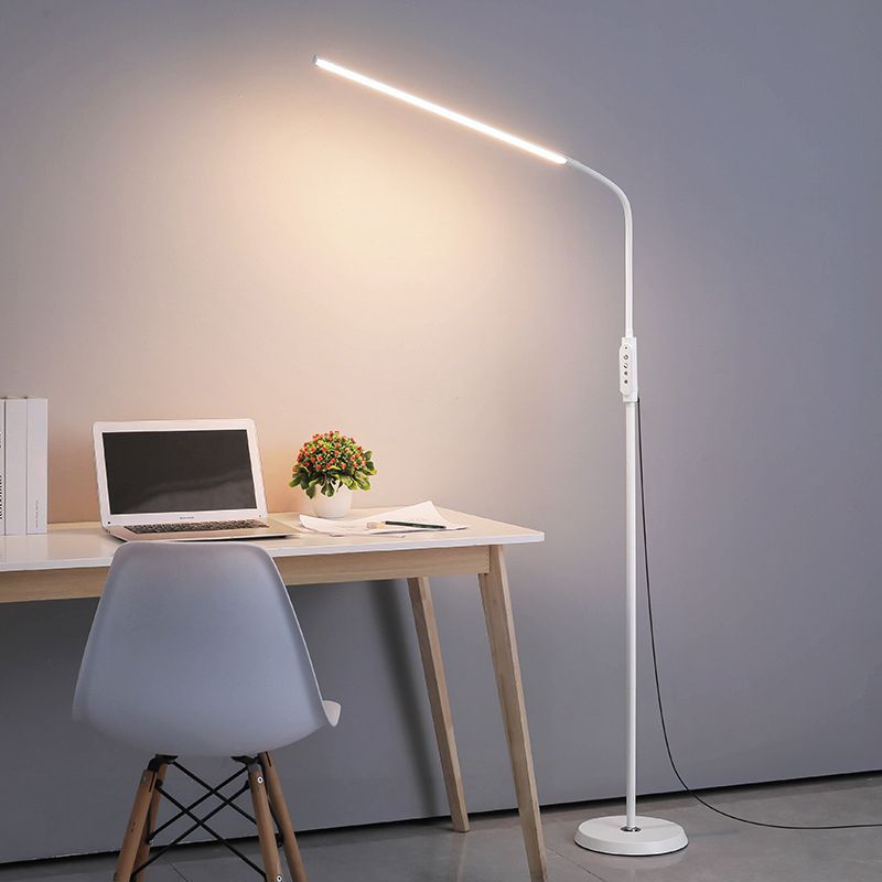 Eryn Floor Lamp Bendable/Adjustable Modern, Metal, Black, Reading - Lumpaz