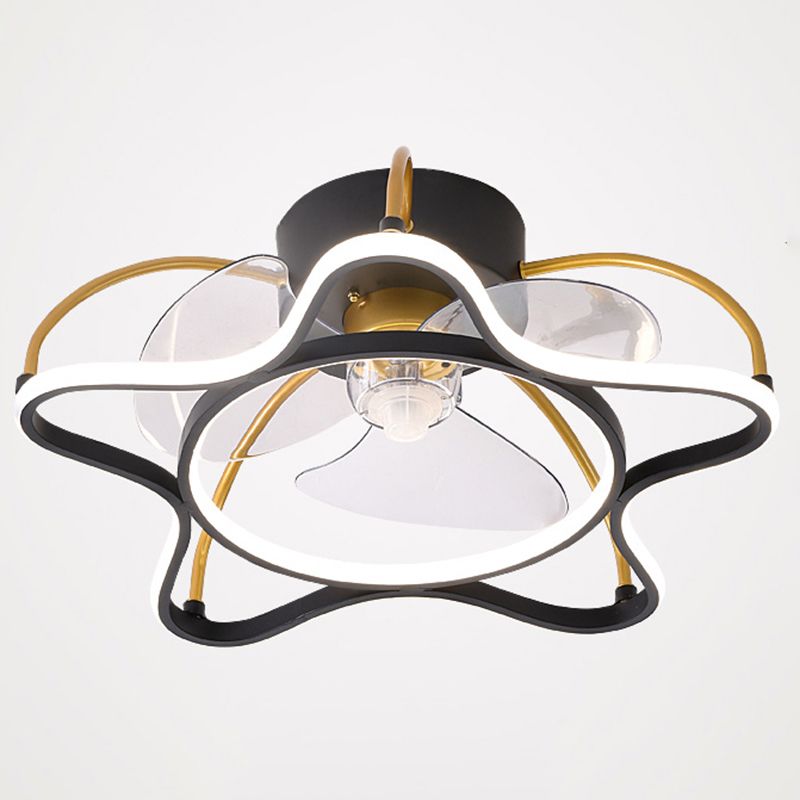 Hana Ceiling Fan with Light, 3 Style, 20" - Lumpaz