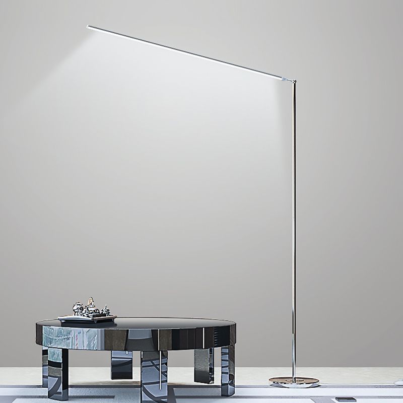 Modern Steamline Minimalist linear Floor Lamp, 2 Color - Lumpaz