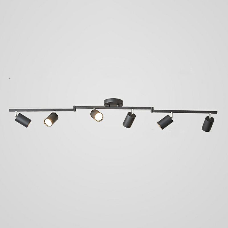Haney Black Modern Ceiling Light Spotlight Cast, 3 Color, 3/4/5/6 Head - Lumpaz
