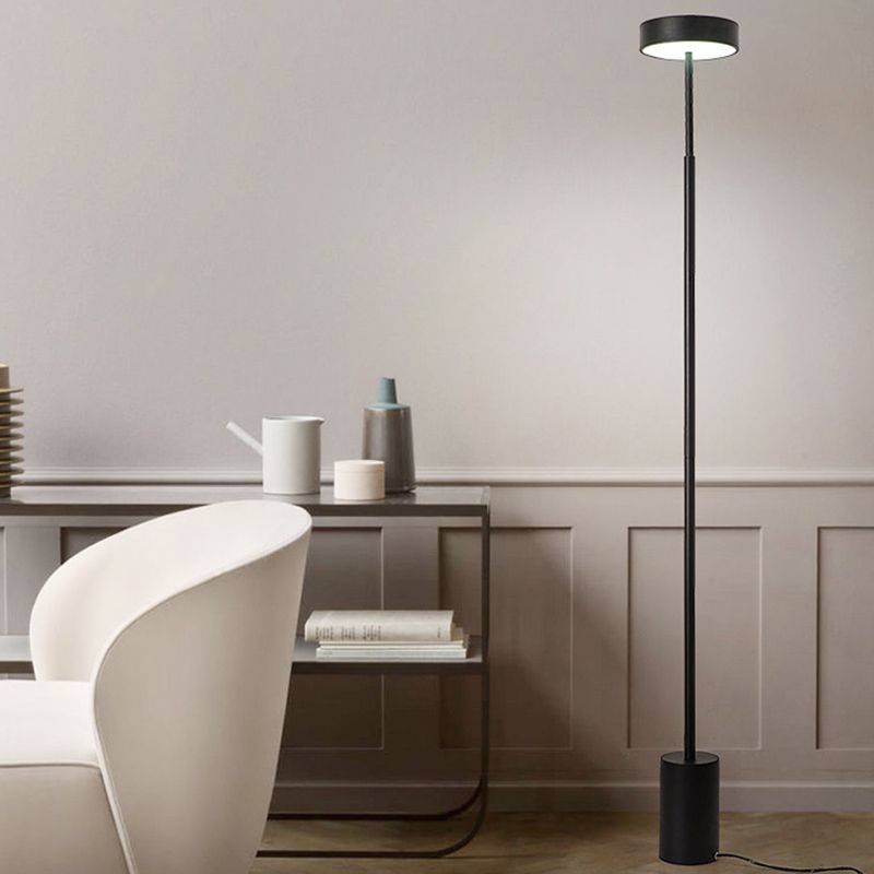 Edge Floor Lamp Linear Modern/Minimalist, Black/White/Gray, Bedroom - Lumpaz