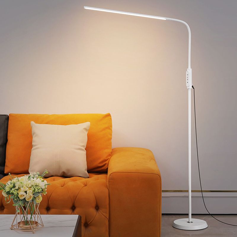 Eryn Floor Lamp Bendable/Adjustable Modern, Metal, Black, Reading - Lumpaz