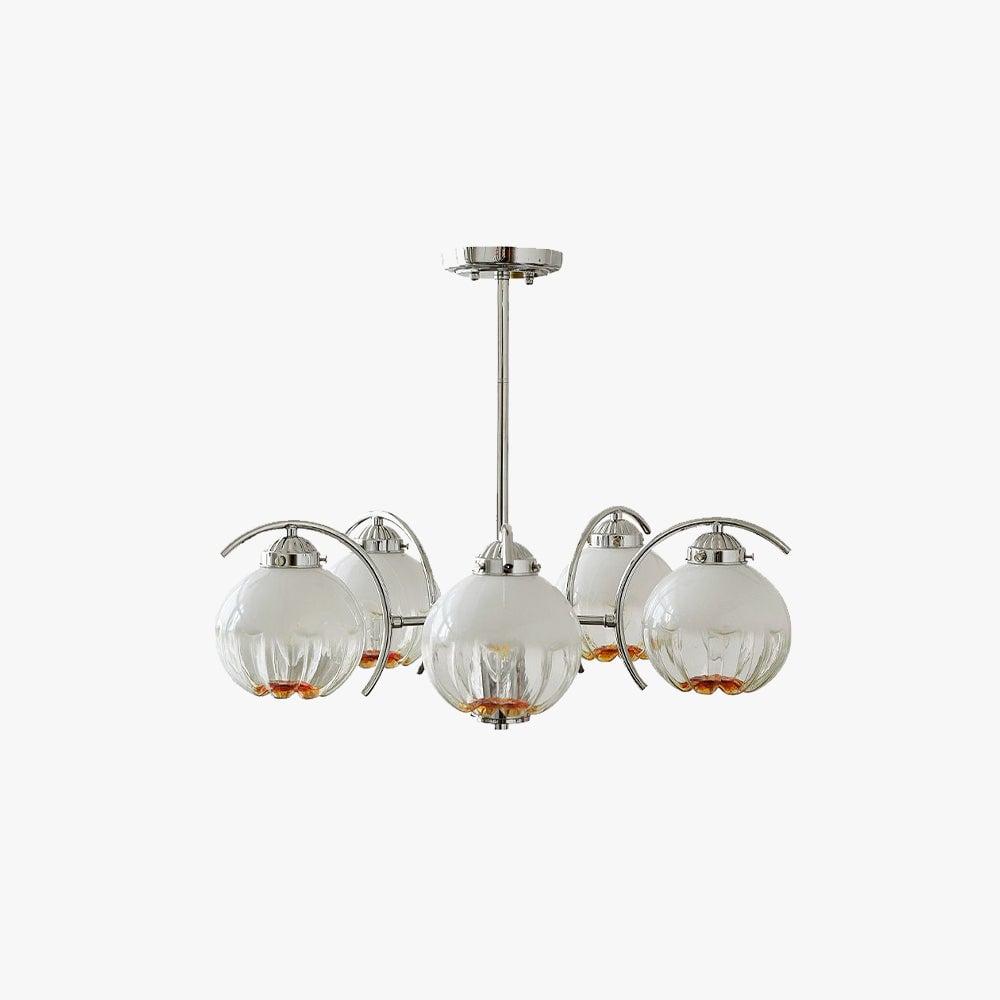 Hailie Pendant Light Gradient Flower Modern, Glass, White, Bedroom - Lumpaz