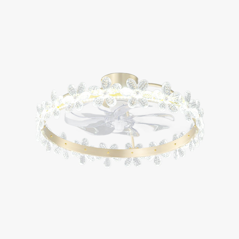 Bella Ceiling Fan with Light, 3 Style, DIA 21" - Lumpaz