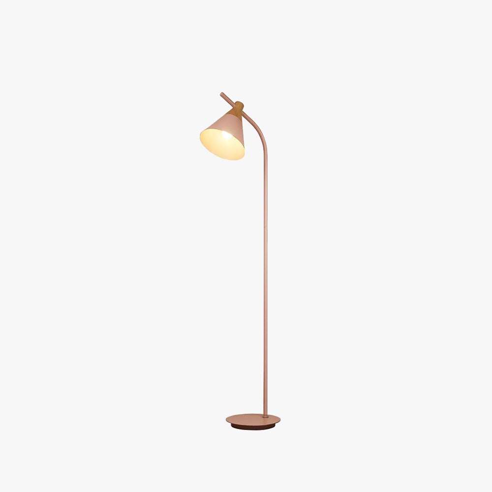 Morandi Floor Lamp, Bedroom & Living Room, Gray & Pink & Yellow, Metal - Lumpaz