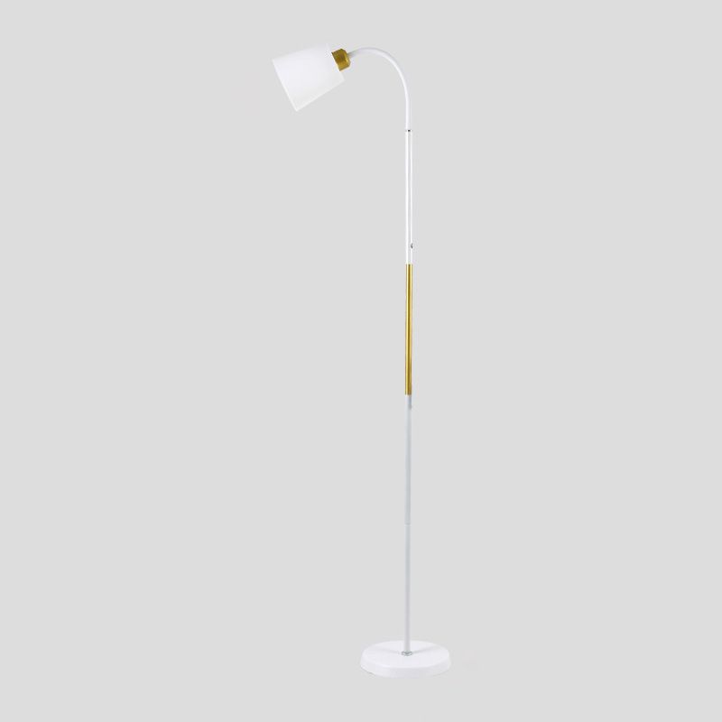 Morandi Modern Simple Floor Lamp, Metal, Black/White - Lumpaz