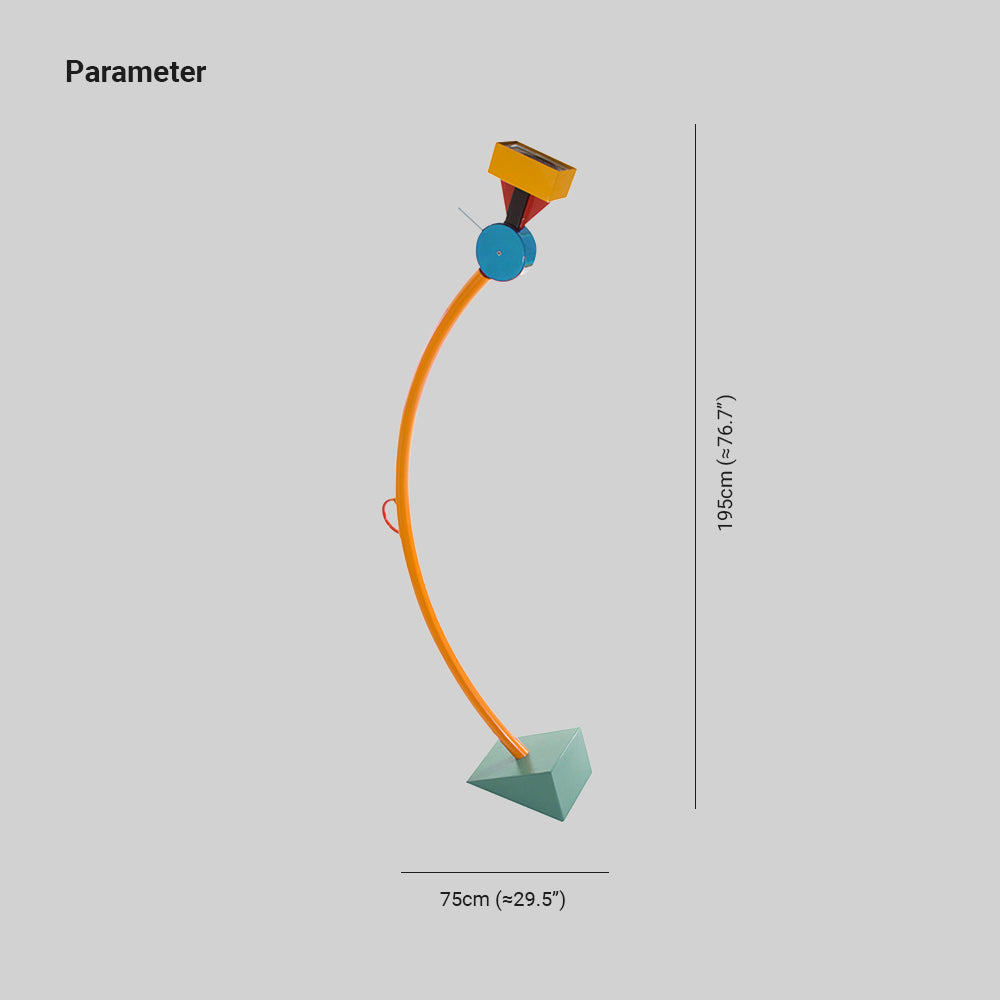 Morandi Colorful Lego Style Floor Lamp, Metal, Living Room - Lumpaz