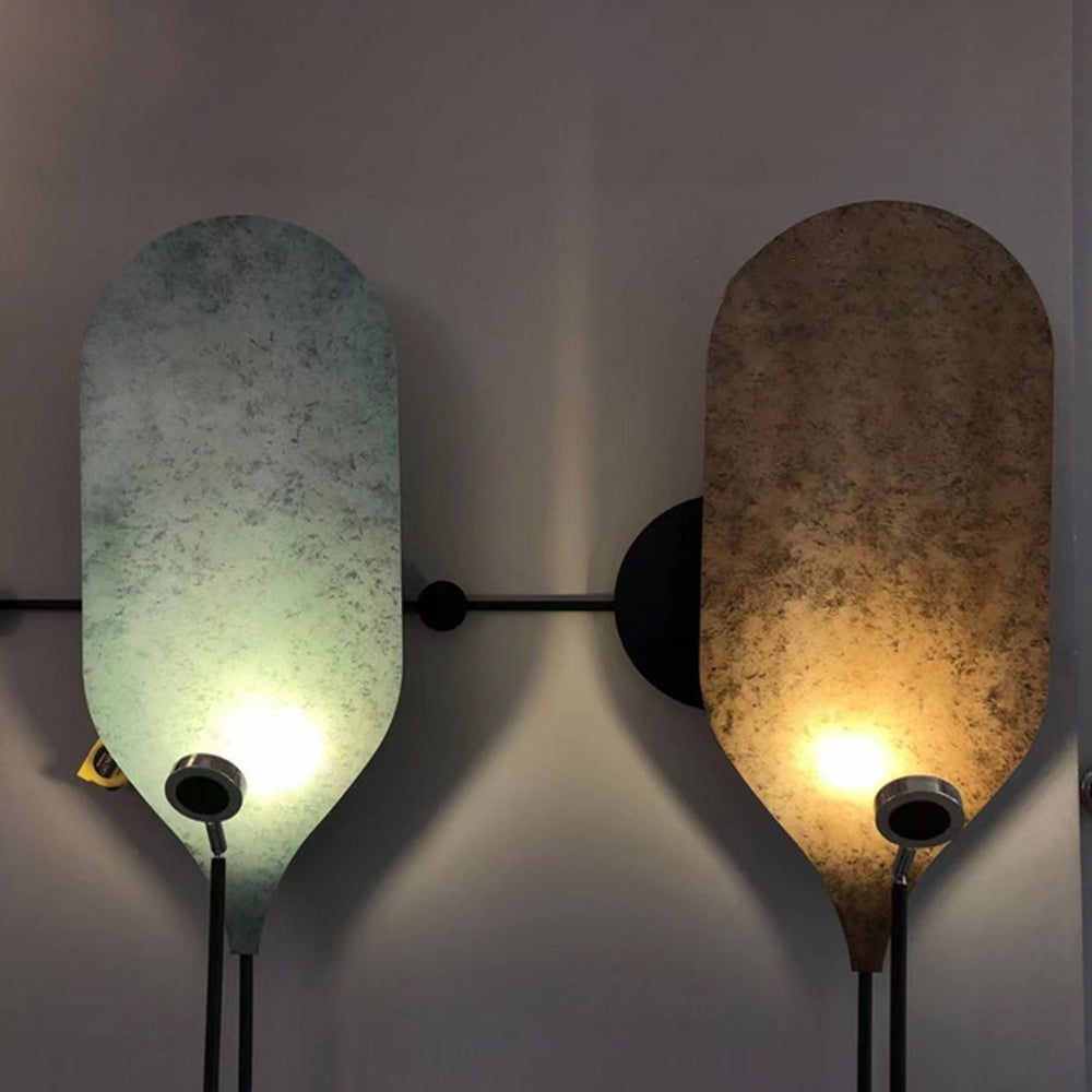 Salgado LED Floor Lamp, Metal, Reddish Brown/Aqua Blue - Lumpaz