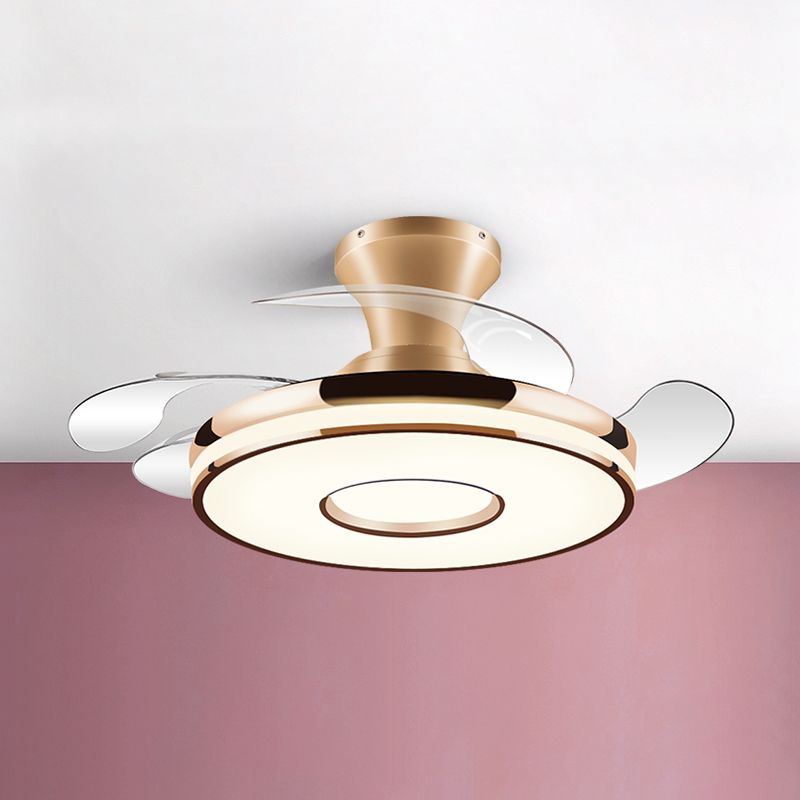 Quinn Ceiling Fan with Light, 2 Color, L 35.8"/42.5"/48" - Lumpaz