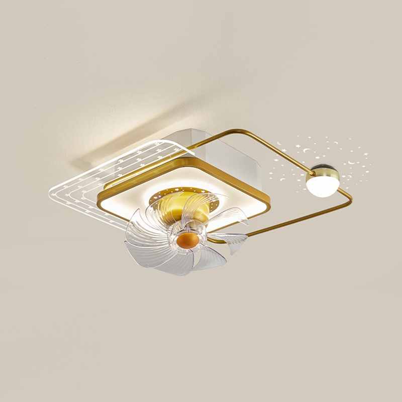 Madina Ceiling Fan with Light, 6 Style, 22"/24" - Lumpaz