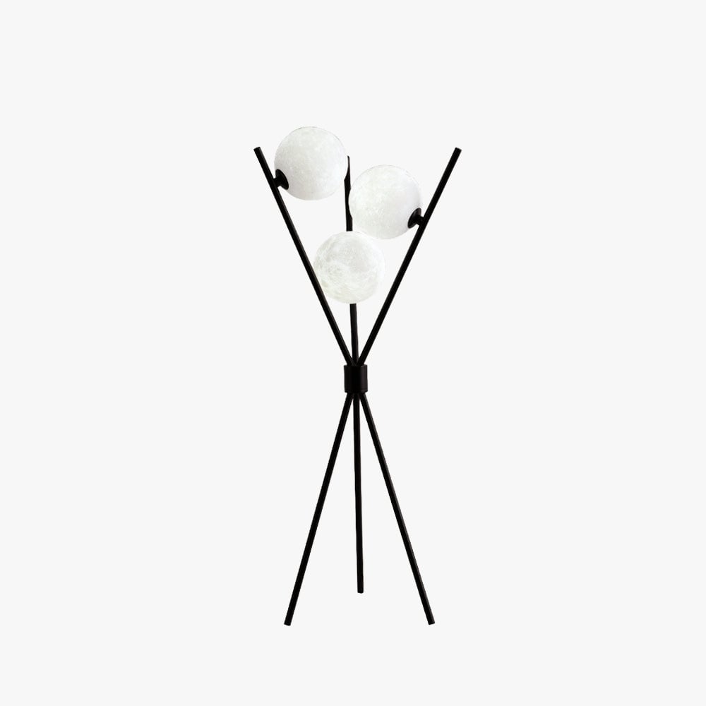 Valentina Tripod Floor Lamp/Table Lamp, Metal/Acrylic - Lumpaz