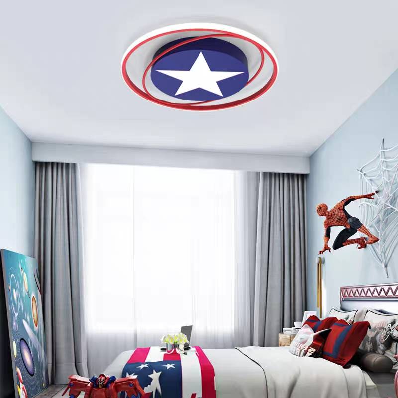 Modern Orbit Round LED Flush Mount Ceiling Light - Lumpaz