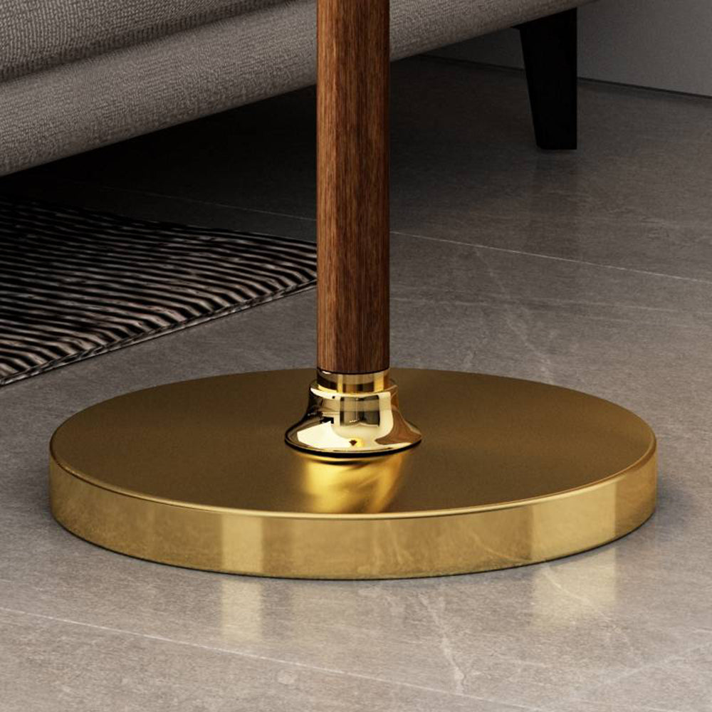 Ozawa Simple Walnut/Metal/Fabric, Table/Floor Lamp, Living Room - Lumpaz