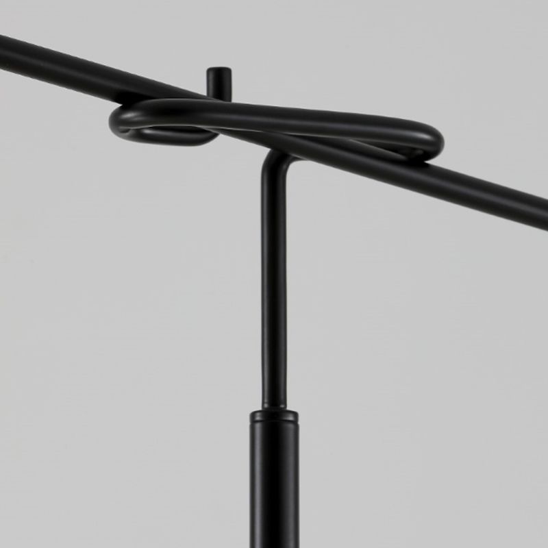 Carins Floor Lamp Italian Unique Modern, Metal Adjustable, Black, Living Room - Lumpaz