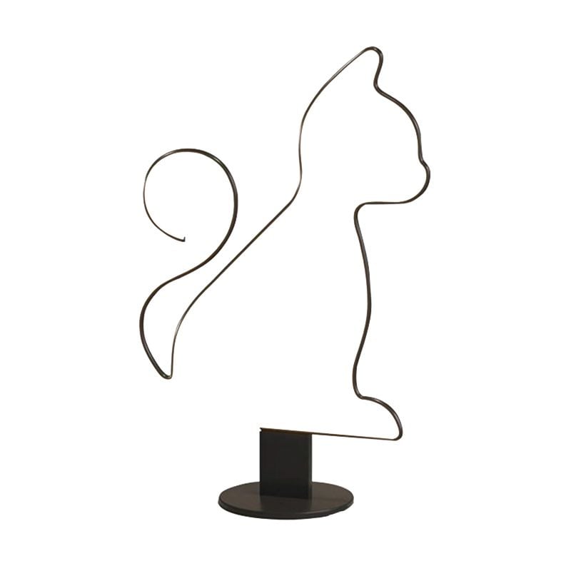 Edge Modern Cat/Dog  Linear Metal Acrylic Floor Lamp - Lumpaz
