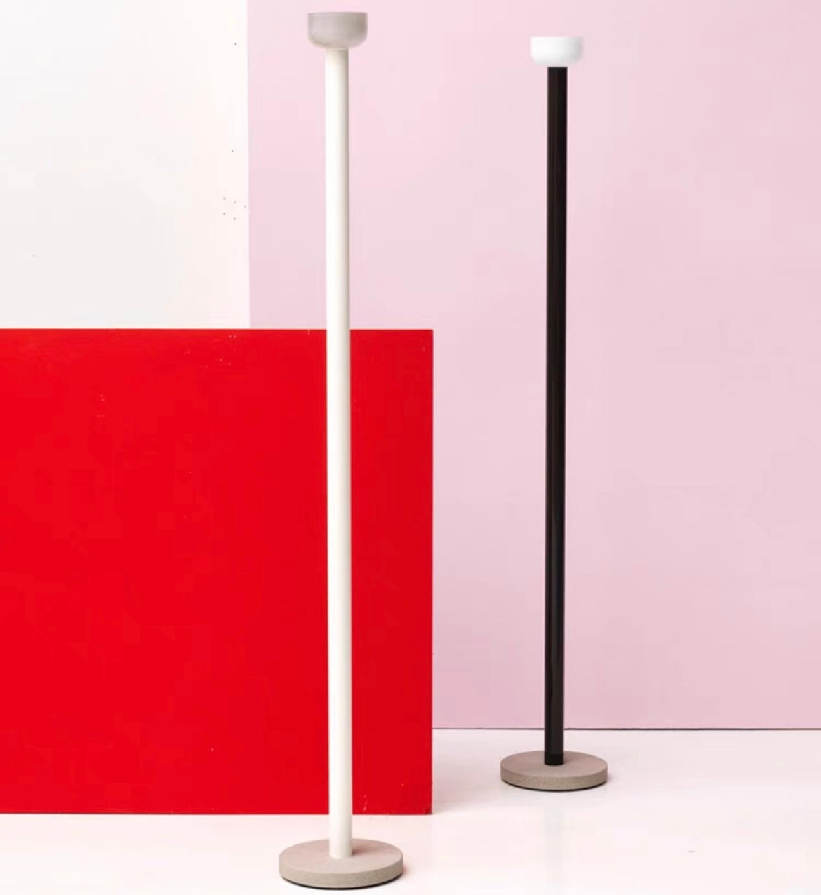Avi Floor Lamp Nordic/Minimalist Metal, Black/White/Red/Yellow, Dining Room - Lumpaz