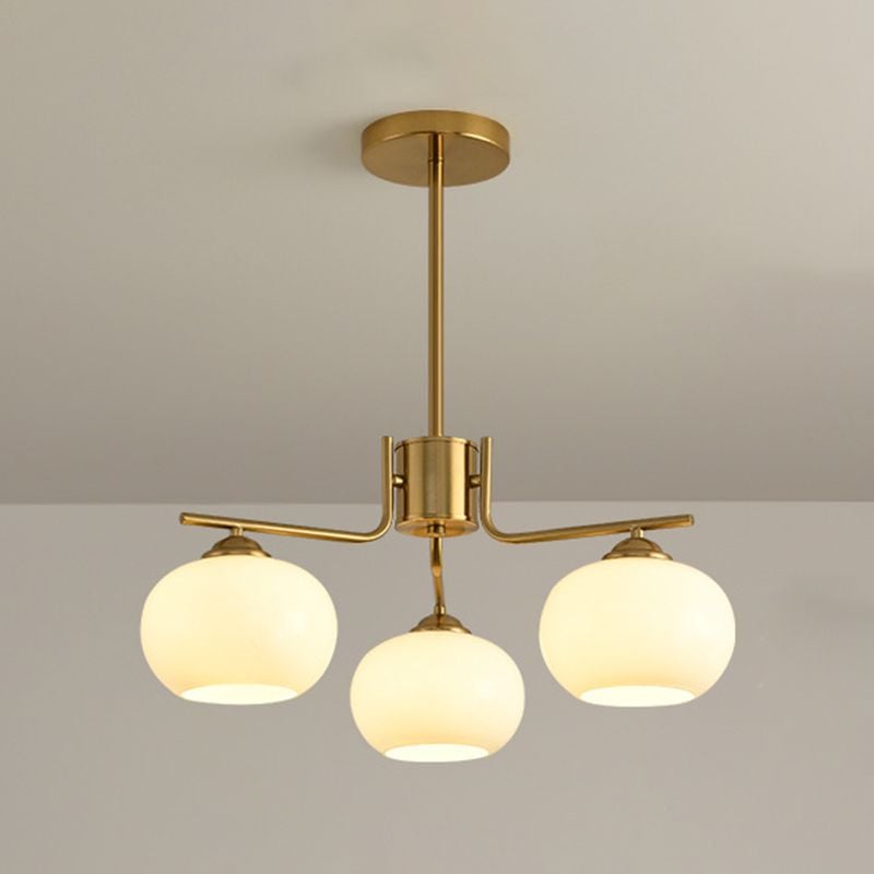 Valentina Pendant Light Semi-Circular Modern, Metal/Glass, Gold/Nickel, Dining Room - Lumpaz