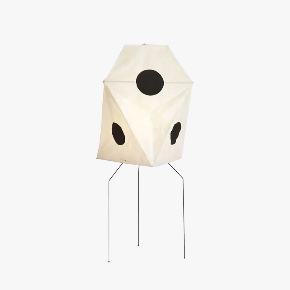 Renée Modern Funky Floor Lamp, Artificial Paper/Metal - Lumpaz