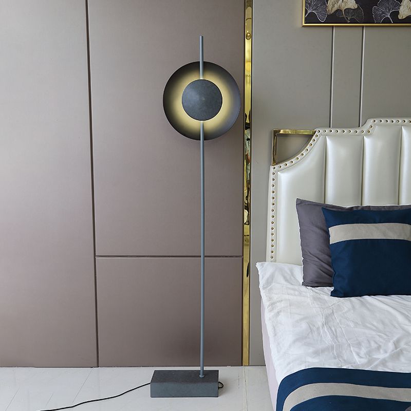 Salgado Industrial Semicircle Metal Floor Lamp - Lumpaz