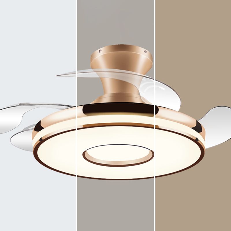 Quinn Ceiling Fan with Light, 2 Color, L 35.8"/42.5"/48" - Lumpaz