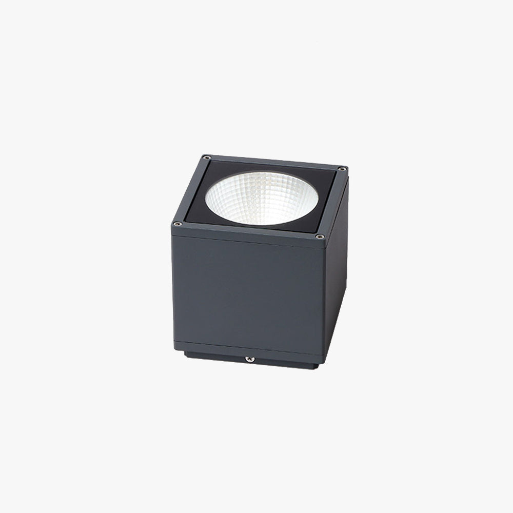 Orr Modern Black Cube Flush Mount Ceiling Light, Metal/Glass - Lumpaz