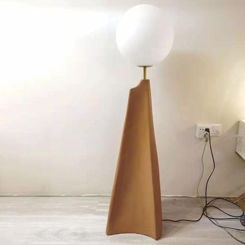 Carins Nordic Globe Floor Lamp, Metal&Glass, Living room - Lumpaz