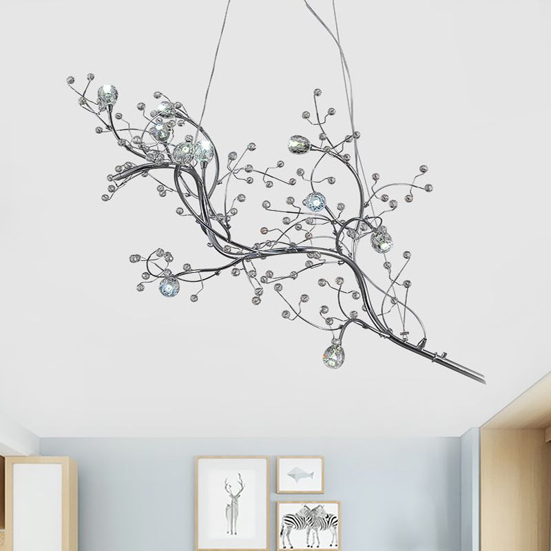 Olivia Romantic Art Deco Branch Pendant Light Gold/Black/Silver Living Room - Lumpaz