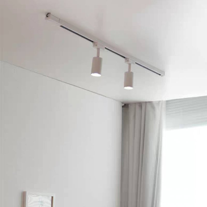 Freja Modern LED Metal Track Spotlight Black/White Living Room - Lumpaz