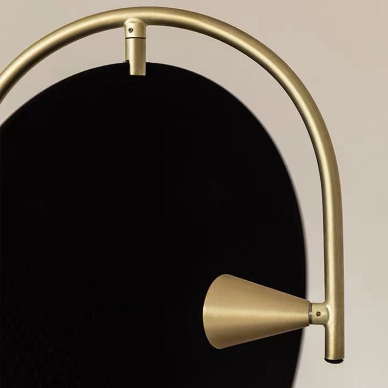 Salgado Modern Minimalist Geometric Metal Floor Lamp, Black - Lumpaz