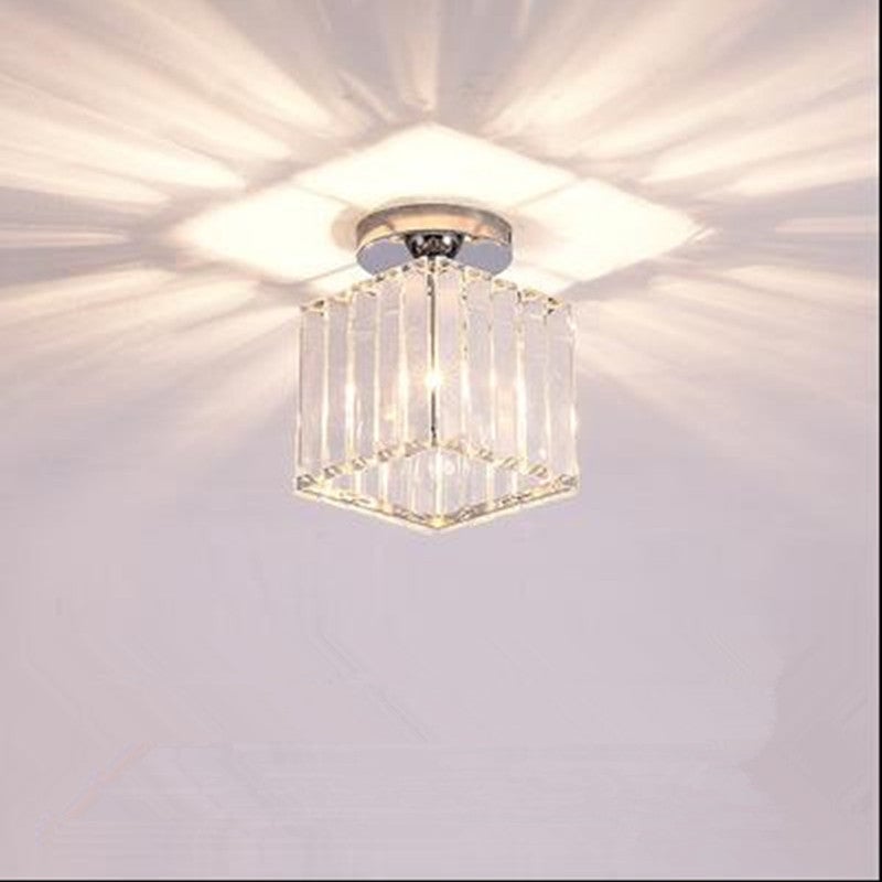 Herbert Modern Metal/Crystal Flush Mount Ceiling Light, 3 Colors - Lumpaz