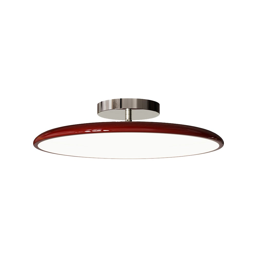 Valentina Vintage Flush Mount Ceiling Light Metal Red/White/Green LED Bedroom - Lumpaz