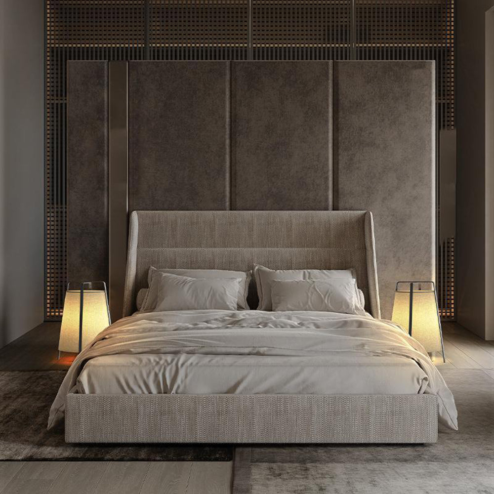 Renée Modern Minimalist Metal/Fabric Floor Lamp Living Room/Bedroom - Lumpaz