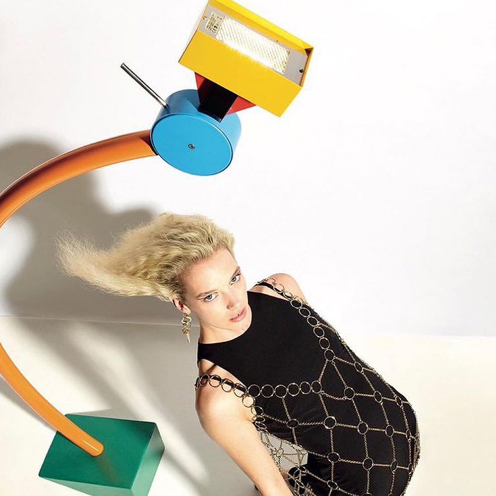 Morandi Colorful Lego Style Floor Lamp, Metal, Living Room - Lumpaz