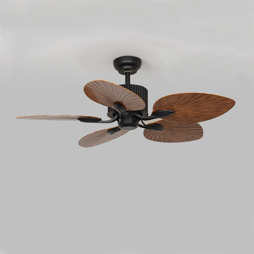 Bella Retro Vintage 5-Blade Ceiling Fan, Coffee - Lumpaz