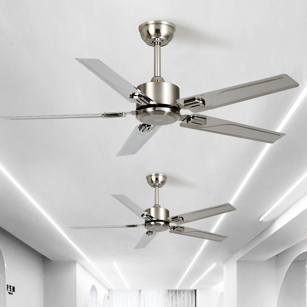 Alessio 5-Blade Industrial Metal DC Ceiling Fan, Summer, 52'' - Lumpaz