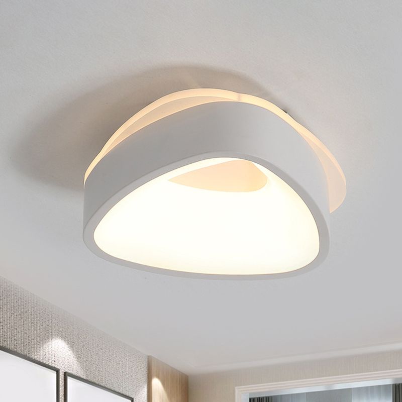 Quinn Minimalist Hollow LED Flush Mount Ceiling Light, Round/Square - Lumpaz