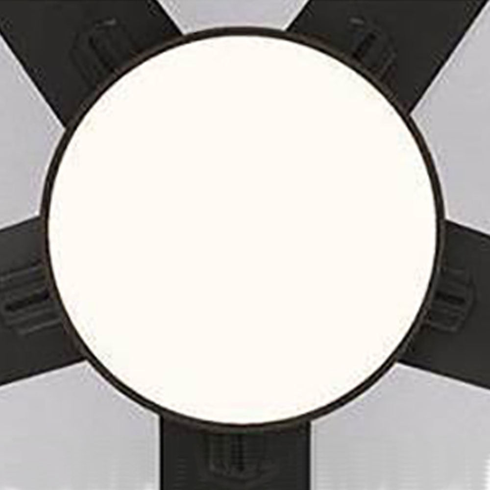 Haydn 5-Blade Modern Black DC Ceiling Fan with Light, Metal & ABS, 52'' - Lumpaz