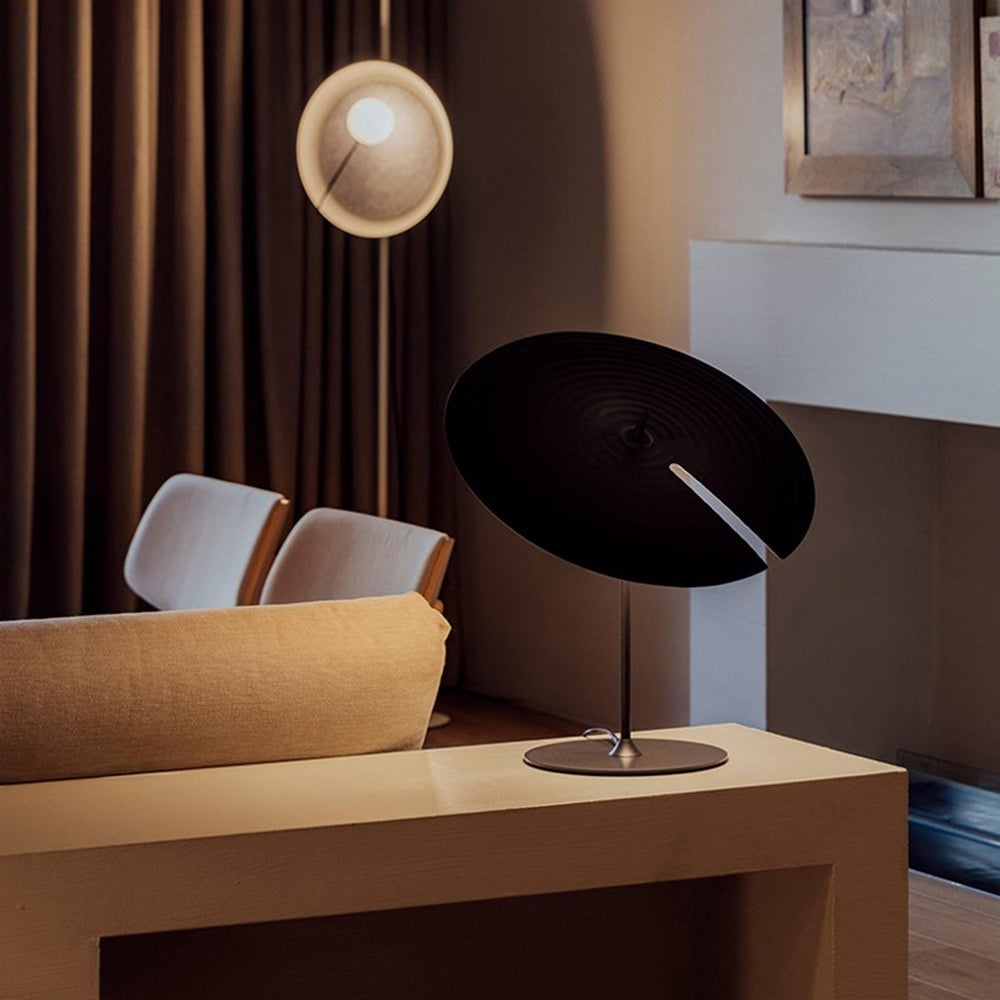 Carins Modern Simple Black Floor & Table Lamp, Metal - Lumpaz